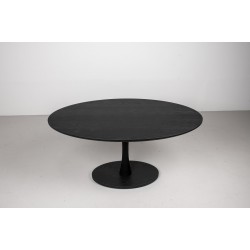 Oval Pedestal Dining Table, Black Oval Dining Table, Oval Kitchen Table, Modern Oval Pedestal Table, Black Dining Room Table