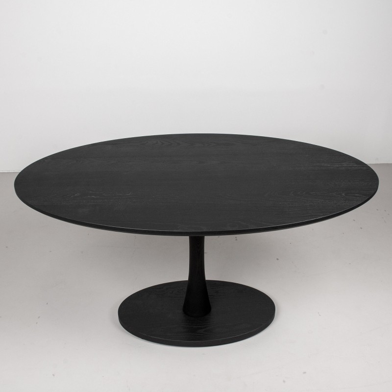 Oval Pedestal Dining Table, Black Oval Dining Table, Oval Kitchen Table, Modern Oval Pedestal Table, Black Dining Room Table